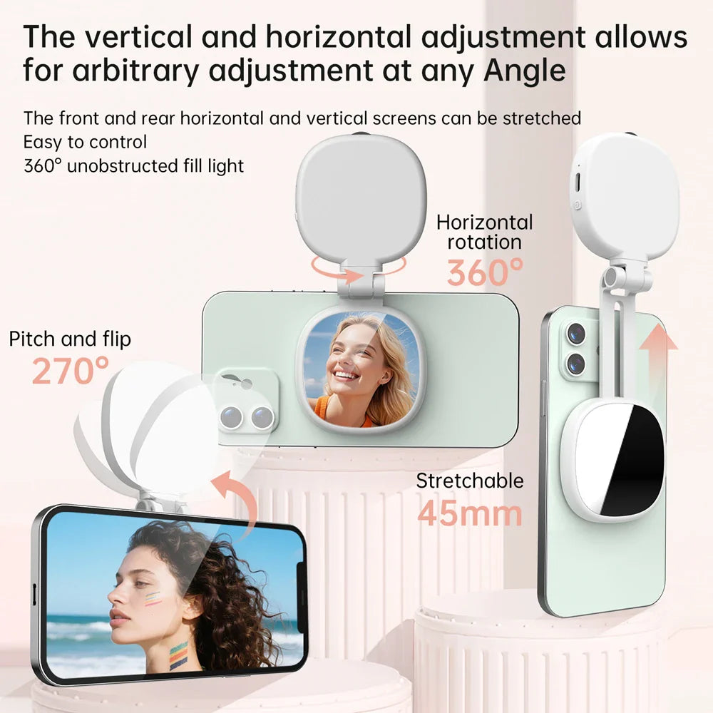 Portable Selfie Light Mirror